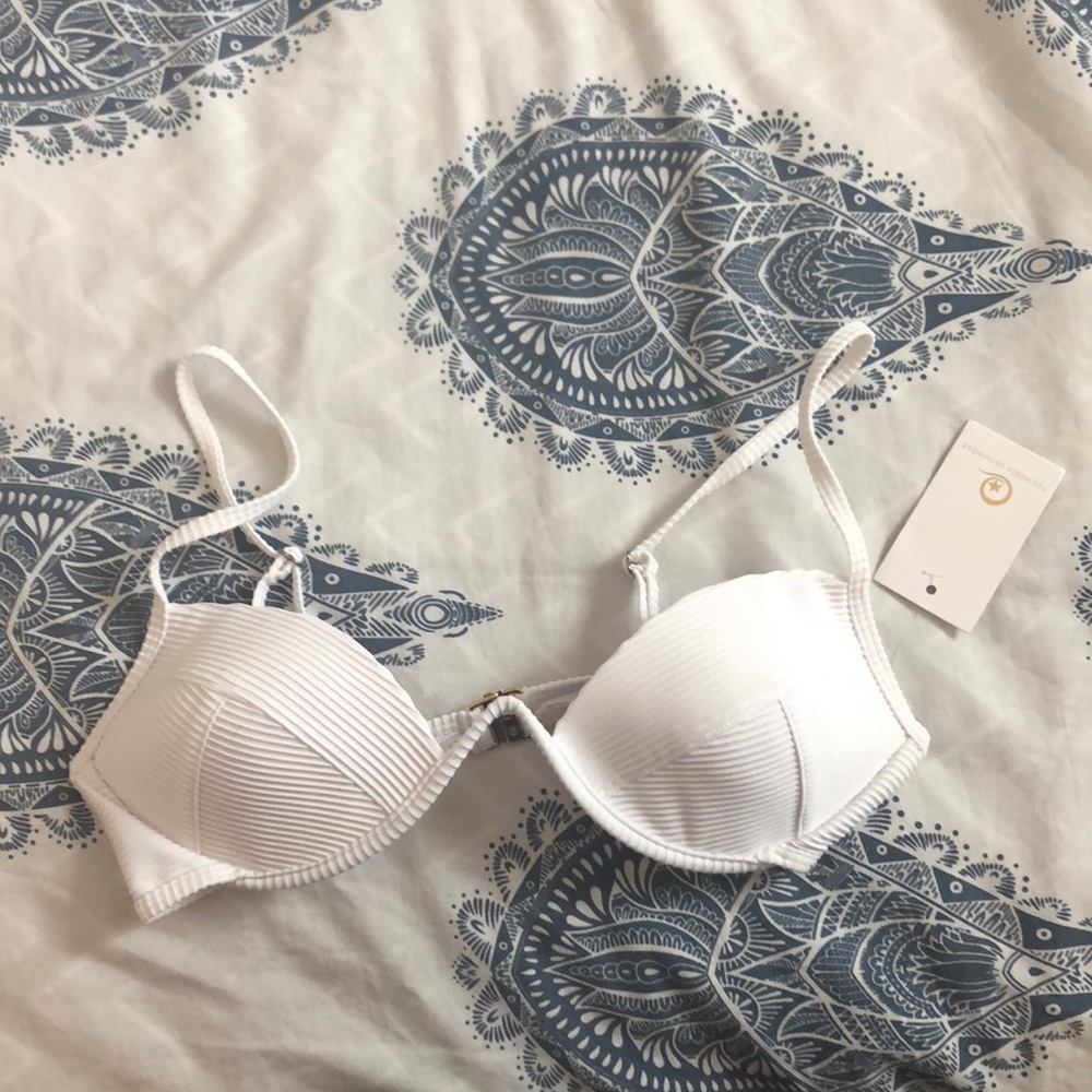 White bikini top